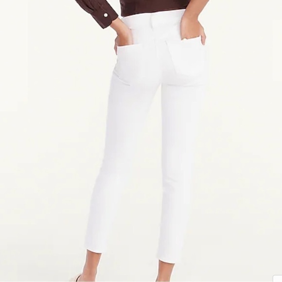 J crew mid rise toothpick jeans white - Picture 2 of 3